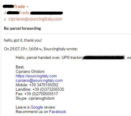 Redirect Parcel Italy 183